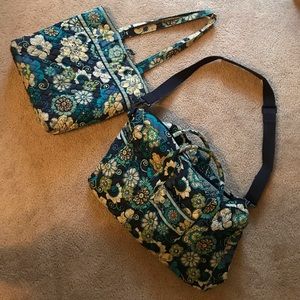 Vera Bradley travel weekender set